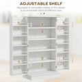 Spaco 17 - Tier Kitchen Small Pantry Cabinet with 2 Doors and 6 Adjustable Shelves, Cabinet Pantry, Freestanding 5 - Tier Shelving Pantries for Kitchen Storage, Gray