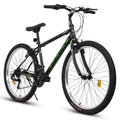 POWANLI 26" Mountain Bike for Women, 21 Speeds Mountain Bicycles with Dual Disc Brakes and 100mm Front Suspension, Pink(Gift)