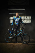 20 - Inch BMX Bikes HX - Pro Bike, Black with Teal, Aluminum Frame