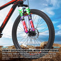 SOCOOL Adult Mountain Bike, Stainless Steel Frame, 26 in Wheels, Hardtail Bicycle for Mens Womens, 21 Speed Shimano, Suspension Fork and Dual Disc Brake - Black & Blue