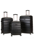 Rockland Luggage Melbourne 3 Piece Hardside Luggage Set, F160