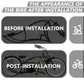 Tracer Signature Pro E - Bikes Frame with Fork, for 26" 3.0, 4.0 Fat Tire, Coaster Brake/Disc Brake, for Beach Cruiser Bike, Black