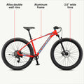 29 - In. Axum DP Mens Mountain Bike, Red, 19 - In. Frame