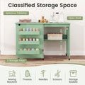 Folding Sewing Table with Charging Station, Rolling Craft Table w/ 3 Storage Trays & Shelf, Mobile Sewing Machine Cabinet for Small Spaces