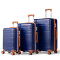 Zimtown Luggage 3 Piece Set Suitcase ABS Hardside Lightweight with TSA Lock Spinner Wheels, Beige