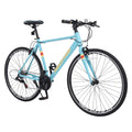 Redfire Hybrid Road Bike, 21 Speed Shimano Shifters, 700C Wheels 21 in Aluminum Frame, City Commuter Road Bicycle for Adult Men&Women(Mint Green)