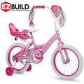 Princess Girls' 16" Sidewalk Bike with Training - Wheels by Huffy, Pink