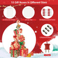 Tangkula 5.6 FT Christmas Lighted Gift Box Tower