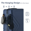 3 Piece Blue Luggage Travel Set, 20" 24" 28" Carry on Luggage with Spinner Wheels, Lightweight Hard Case Luggage Travel Suitcase Christmas Gifts for Business Trip Holiday Travel Cruise