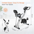 Wonder Maxi Foldable Exercise Bike for Home Magnetic Stationary Bike Indoor Cycling Upright Bicycle Indoor Cycle Recumbent Exercise Bike with Arm Resistance Bands
