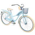 Nel Lusso Classic Cruiser Bike with Perfect Fit Frame, Women'S, Light Blue, 26 in
