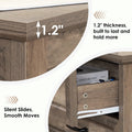 Hommpa Farmhouse 3 Drawers Nightstand with Charging Station, Rustic Wood Night Stand with Drawers for Bedroom, Vintage Bedside Table Small Dresser Chest of Drawers for Living Room, White