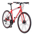 Kempo Hybrid Bike, 700c Wheels, 21 Speeds, Mens Frame, Red
