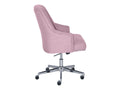 Serta Leighton Home Office Desk Chair Chrome Nailheads Twill Fabric Lilac Purple