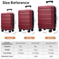 MIUSSE Luggage Sets 3 Piece, 20 in Carry on Luggage with Wheels, 100% PC Hardshell Suitcase with TSA Lock, Carry on Suitcases Airline Approved with Travel Backpack for Men Women