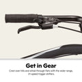 Schwinn 700c Glenwood Hybrid Bike, Adults +14 Years, Black, 21 Speeds