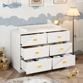 OXYLIFE 45" Baby Nursery Changing Table Dresser with 4 Drawers and Shelf for Nursery Room, White