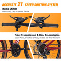 SPATIAL 24/26/27.5/29 in Mountain Bike, 8/21 Speed Lightweight Aluminum Magensium Frame Mountain Bicycle, Fits Men Women Teenagers Adult Disc Brake MTB Bicycle