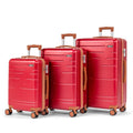 Zimtown Luggage 3 Piece Set Suitcase ABS Hardside Lightweight with TSA Lock Spinner Wheels, Beige