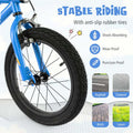 16/18 Inch LED Lighted Kids Bike with Training Wheels, Headlight, Adjustable Seat & Dual Brakes, Children Bicycle for Ages 4-8 Years