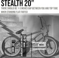 Elite BMX Bicycle 20" Freestyle Bike - Stealth Blue Purple Ideal for Ages 7 to 18 Years