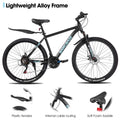 HILAND 26 in Mountain Bike, Mens and Womens Aluminum Frame MTB with 21 Speeds, Dis Brake, Hardtail Bicycle for Adults