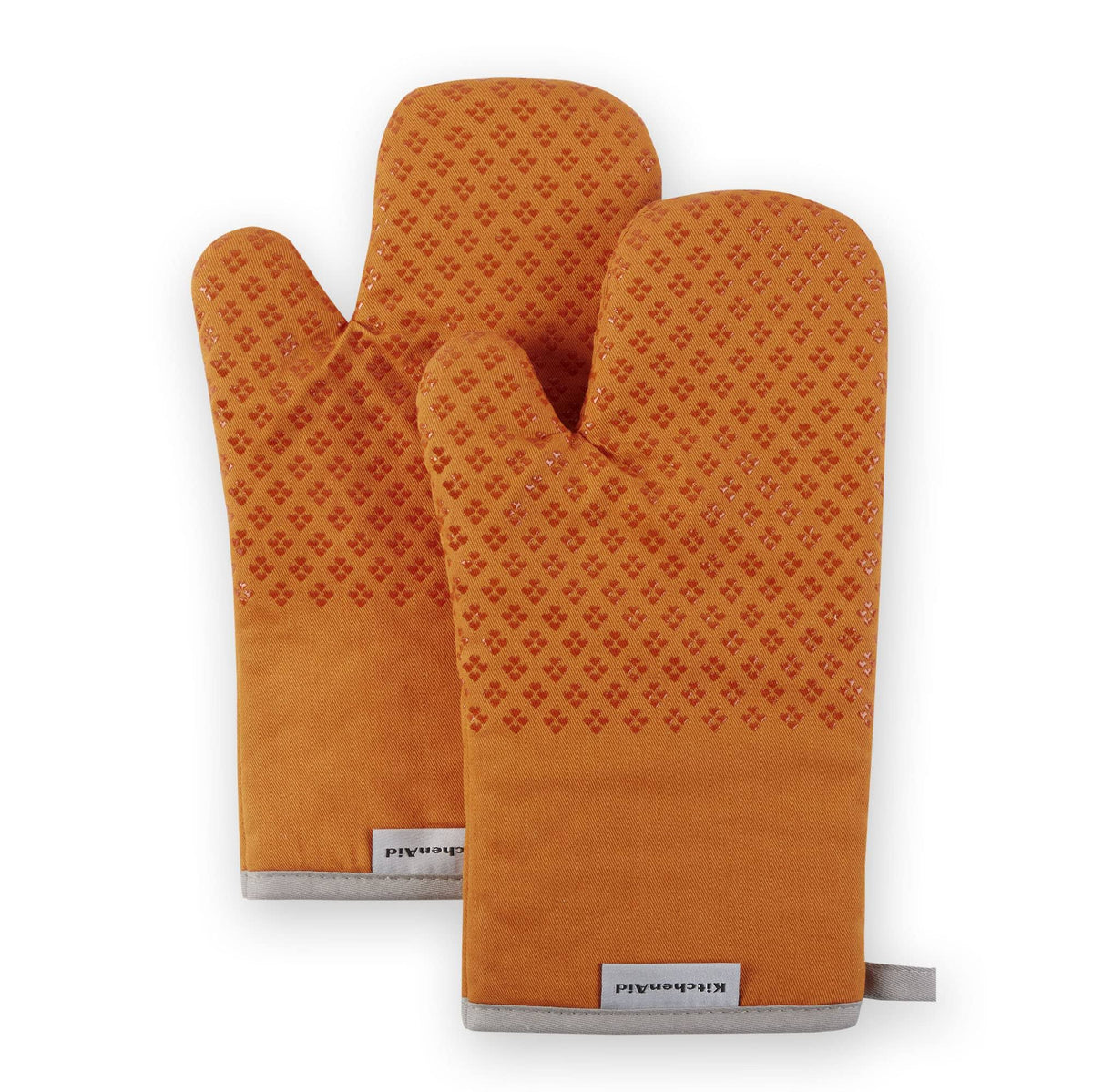 KitchenAid Asteroid Oven Mitt (Set of 2) Honey 7" W x 10" L