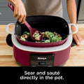 Ninja Foodi Possible Cooker, 8.5 Quart, 6 - in - 1 Multi - Cooker, Slow Cooker, Steamer, Glass Lid Integrated Cooking Utensil, Nonstick, Oven Safe Pot to 500°f, Cherry Tarte, MC1000WM