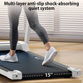 300 lb Portable Folding Treadmill, 3.0 HP Foldable Compact Treadmill for Home Office, Walking Running Treadmill with LED Display for Exercise