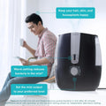 Homedics Totalcomfort Plus Ultrasonic Air Humidifier, 5.3 L Water Tank with Warm and Cool Mist for Home, Office, Nursery, Dorm, Night - Light with Auto Shutoff