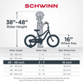 Schwinn Bloom 16 - In. Kid'S Bike with Training Wheels, Pink Child Bicycle