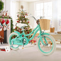 Prorider 16" Kid'S Bike with Training Wheels Adjustable Handlebar Seat Handbrake Pink