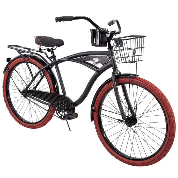 26 Nel Lusso Men'S Cruiser Bike, Matte Black