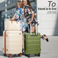 MIUSSE Luggage Sets 3 Piece, 20 in Carry on Luggage with Wheels, 100% PC Hardshell Suitcase with TSA Lock, Carry on Suitcases Airline Approved with Travel Backpack for Men Women