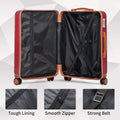 Zimtown Luggage 3 Piece Set Suitcase ABS Hardside Lightweight with TSA Lock Spinner Wheels, Beige