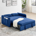 Convertible Sofa Bed, 3 in 1 Sleeper Sofa with 2 Pillows and Adjustable Backrest for Living Room Office, Black