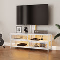 Mayincolor Farmhouse TV Stand for 65+ Inch TV, 34'' Tall Entertainment Center with Sliding Barn Doors, Rustic Wood Media Console Storage Cabinet Television Stand for Living Room, Light Grey