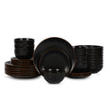 Stone + Lain Brasa Stoneware Collection Dinnerware Set, 32 - Piece Service for 8, Blue