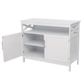 Ktaxon Kitchen Storage Sideboard Dining Buffet Server Cabinet Cupboard, Free Standing Storage Chest Cabinets and Shelf, White