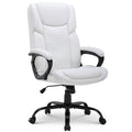 Mainstays Executive Ergonomic High Back Leather Home Office Desk Chair, Black
