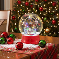 Tangkula 5.3 Ft 2-in-1 Musical Christmas Street Lamp with Falling Snow