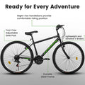 Aukfa 26" Mountain Bike for Men and Women, 21 - Speed High - Performance All - Terrain Bicycle with Dual V - Brakes, Green