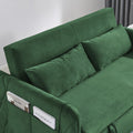 Convertible Sofa Bed, 3 in 1 Sleeper Sofa with 2 Pillows and Adjustable Backrest for Living Room Office, Black