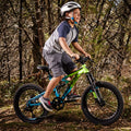 20 - Inch Oxide Boys Mountain Bike for Kids, Lime / Blue