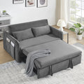 Convertible Sofa Bed, 3 in 1 Sleeper Sofa with 2 Pillows and Adjustable Backrest for Living Room Office, Black