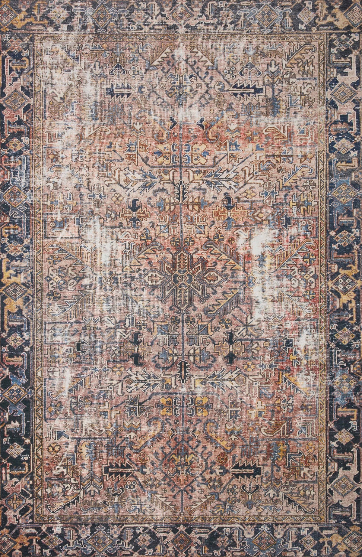 Loloi Jules JUL-02 Rug Terracotta / Multi / 18" x 18" Sample