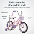 Schwinn Bloom 16 - In. Kid'S Bike with Training Wheels, Pink Child Bicycle