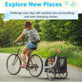 AECOJOY Dog Bike Trailer, Large 55'' Pet Bicycle Carrier for Small and Medium Dogs