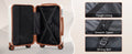 Zimtown Luggage 3 Piece Set Suitcase ABS Hardside Lightweight with TSA Lock Spinner Wheels, Beige