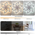 Garwarm Dimmable Ceiling Fan with Light and Remote Control, 27" Small Flush Mounted Ceiling Fan with LED Lights, APP and Remote Controlled, Modern, White